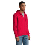 STONE Kapuzenjacke Unisex 260 g/m² Rot – Seitenansicht