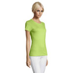 REGENT T-Shirt Damen 150 g/m² Grün – Seitenansicht