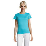 REGENT T-Shirt Damen 150 g/m² Blau – Vorderansicht