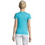 REGENT T-Shirt Damen 150 g/m² Blau – Rückansicht