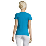 REGENT T-Shirt Damen 150 g/m² Blau – Rückansicht