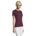 REGENT T-Shirt Damen 150 g/m² Braun – Seitenansicht