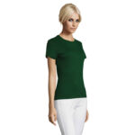 REGENT T-Shirt Damen 150 g/m² Grün – Seitenansicht