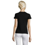REGENT T-Shirt Damen 150 g/m² Schwarz – Rückansicht