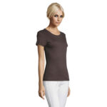 REGENT T-Shirt Damen 150 g/m² Grau – Seitenansicht