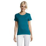 REGENT T-Shirt Damen 150 g/m² Blau – Vorderansicht