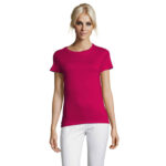 REGENT T-Shirt Damen 150 g/m² Rosa – Vorderansicht
