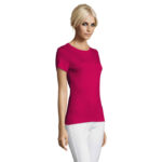 REGENT T-Shirt Damen 150 g/m² Rosa – Seitenansicht