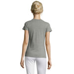 REGENT T-Shirt Damen 150 g/m² Grau – Rückansicht
