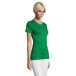 REGENT T-Shirt Damen 150 g/m² Grün – Seitenansicht