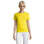 REGENT T-Shirt Damen 150 g/m² Gelb – Vorderansicht