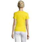 REGENT T-Shirt Damen 150 g/m² Gelb – Rückansicht