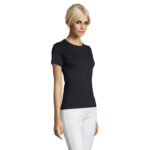 REGENT T-Shirt Damen 150 g/m² Blau – Seitenansicht