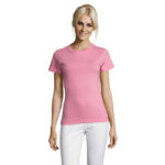 REGENT T-Shirt Damen 150 g/m² Rosa – Vorderansicht