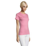 REGENT T-Shirt Damen 150 g/m² Rosa – Seitenansicht