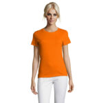 REGENT T-Shirt Damen 150 g/m² Orange – Vorderansicht
