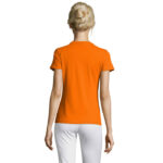 REGENT T-Shirt Damen 150 g/m² Orange – Rückansicht