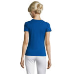 REGENT T-Shirt Damen 150 g/m² Blau – Rückansicht