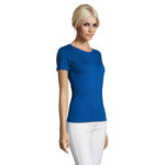 REGENT T-Shirt Damen 150 g/m² Blau – Seitenansicht