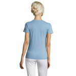 REGENT T-Shirt Damen 150 g/m² Blau – Rückansicht