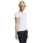 REGENT T-Shirt Damen 150 g/m² White – Seitenansicht