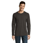 IMPERIAL Langarm-T-Shirt Herren 190 g/m² Grau – Vorderansicht