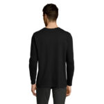 IMPERIAL Langarm-T-Shirt Herren 190 g/m² Schwarz – Rückansicht