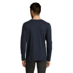 IMPERIAL Langarm-T-Shirt Herren 190 g/m² Blau – Rückansicht
