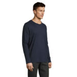 IMPERIAL Langarm-T-Shirt Herren 190 g/m² Blau – Seitenansicht