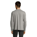 IMPERIAL Langarm-T-Shirt Herren 190 g/m² Grau – Rückansicht