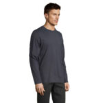 IMPERIAL Langarm-T-Shirt Herren 190 g/m² Grau – Seitenansicht