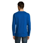 IMPERIAL Langarm-T-Shirt Herren 190 g/m² Blau – Rückansicht