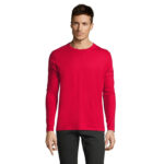 IMPERIAL Langarm-T-Shirt Herren 190 g/m² Rot – Vorderansicht