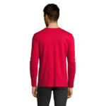 IMPERIAL Langarm-T-Shirt Herren 190 g/m² Rot – Rückansicht