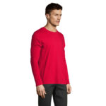 IMPERIAL Langarm-T-Shirt Herren 190 g/m² Rot – Seitenansicht