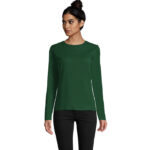 IMPERIAL Langarm-T-Shirt Damen 190 g/m² Grün – Vorderansicht