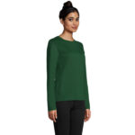 IMPERIAL Langarm-T-Shirt Damen 190 g/m² Grün – Rückansicht