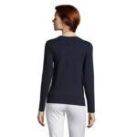 IMPERIAL Langarm-T-Shirt Damen 190 g/m² Blau – Rückansicht