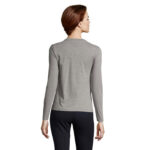 IMPERIAL Langarm-T-Shirt Damen 190 g/m² Grau – Rückansicht