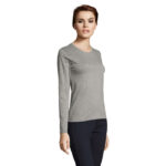 IMPERIAL Langarm-T-Shirt Damen 190 g/m² Grau – Seitenansicht