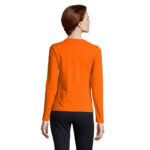 IMPERIAL Langarm-T-Shirt Damen 190 g/m² Orange – Rückansicht