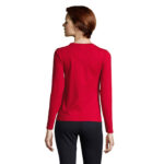 IMPERIAL Langarm-T-Shirt Damen 190 g/m² Rot – Rückansicht