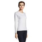 IMPERIAL Langarm-T-Shirt Damen 190 g/m² White – Seitenansicht