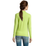 PERFECT Langarm-Poloshirt Damen 180 g/m² Grün – Rückansicht