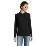 PERFECT Langarm-Poloshirt Damen 180 g/m²
