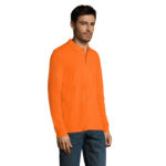 PERFECT Langarm-Poloshirt Herren 180 g/m² Orange – Seitenansicht