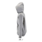STONE Kapuzenjacke Kinder 260 g/m² Grau – Seitenansicht