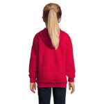 STONE Kapuzenjacke Kinder 260 g/m² Rot – Rückansicht