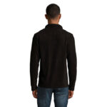 NORMAN Fleecejacke Herren 220 g/m² Schwarz – Rückansicht