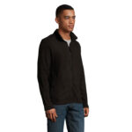 NORMAN Fleecejacke Herren 220 g/m² Schwarz – Seitenansicht
